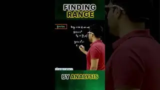 Range of A Function By Analysis #maths #mathstricks #viralshorts