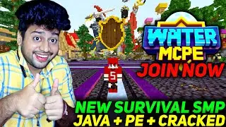 WaterMC New Public SMP | New Best Cracked Survival Minecraft Public SMP | 24/7 Cracked SMP