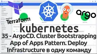 35 - ArgoCD. Cluster Bootstrapping. App of Apps Pattern. Deploy Infrastructure in One Team in K8s