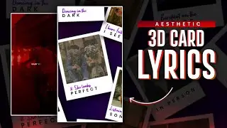 Instagram Trending 3D Card Lyrics Editing | Alight Motion