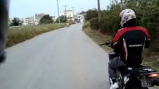 Riding Yamaha XT 600