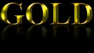 Adobe Photoshop Gold Text Effect