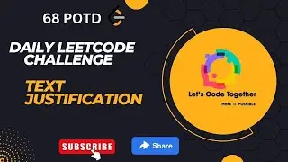 Text Justification | Google |Daily Leetcode Challenge | Leetcode 68| Hard