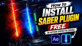 How to Install Saber Plugin FREE for official method in After Effects (2026) | 