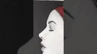 Girl in red bandana - Time lapse acrylic painting