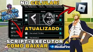 Como Baixar e Colocar SCRIPT no Blox Fruits (CELULAR/MOBILE) | Instalar Executor Roblox/Usar Script