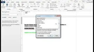 Setting the proofing language