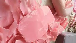 Резка мыла CAMAY. Cutting Pink CAMAY soap