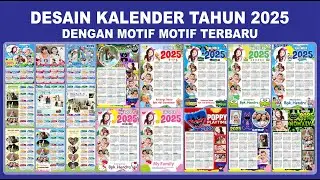DESAIN KALENDER TAHUN 2025 FORMAT CORELDRAW
