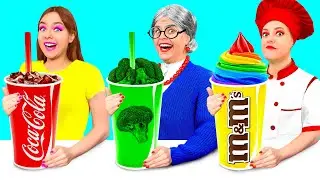 Eu vs Minha Vó No Desafio De Culinária | Truques de Cozinha Incríveis por RaPaPa Challenge