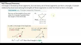 5-4 Inequalities in One Triangle 22-23