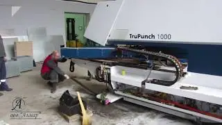 Компания АЛМАР. Такелаж негабаритного станка 10 тонн