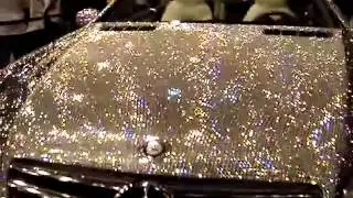 Gold and Silver Theme Swarovski-Crystal-Studded Mercedes Benz SL600