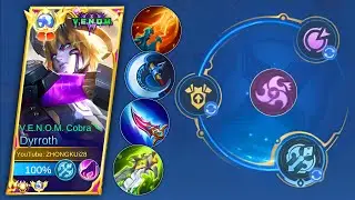 DYRROTH NEW BRUTAL COMBO BUILD and EMBLEM 100% BROKEN!! (2023 Best Build)