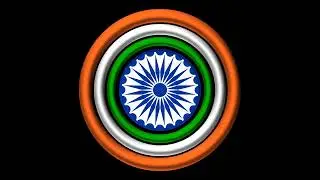 26 January Happy Republic Day Indian Flag Circle Design Black Screen in 4k | Ladila screen Dhamal ||