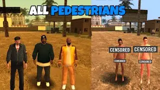 GTA San Andreas Stories All Pedestrians Showcase!