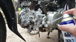 bersihin blok mesin dan rantai dengan rexco 70 degreaser