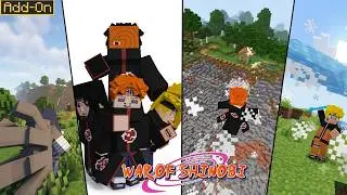 THIS NEW NARUTO MOD/ADDON IS ABSOLUTLY AMAZING! l WAR OF SHINOBI FOR MINECRAFT PE/BE 26.30+