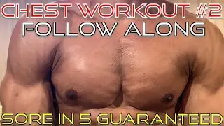 5 Min. Home Chest Workout - Follow Along | Sore In 5