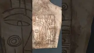 Картина из натуральной кожи | А.Музылев "Камо Грядеши 7"