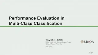 陳柔漪 || Performance Evaluation in Multi-Class Classification || 2024/02/27 ||