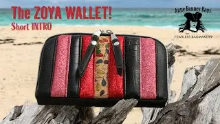 Intro to The Zoya Wallet - With 10 Card Slots and Coin Pocket - DIY Wallet - PDF pattern
