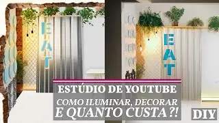 Quanto custou, como foi o processo criativo e projeto de iluminação do nosso novo estúdio de YouTube