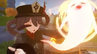 Hu Tao's Burst Animation in Slow Motion - Genshin Impact