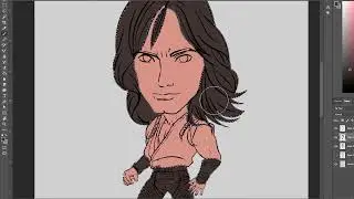 ✍🏻 COMO DIBUJAR EN PHOTOSHOP - PERSONAJE CHIBI - SPEED ART ✍🏻