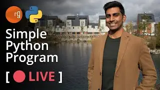 🔴 First live stream - Let's write a basic Python program