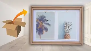 Aesthetic photo frames from cardboard and rice paper | Creative crafts
