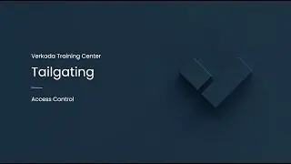Verkada Access Control | Tailgating (Command Admin)