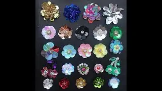 Aretes de Flor de lentejuela