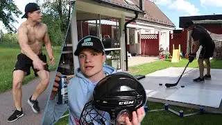 NEWEST CCM HELMET + SKILLS TRAINING - HOCKEY VLOG #4
