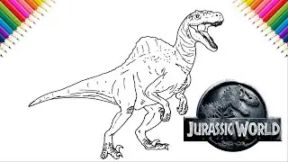 How to Draw Spinoraptor | Drawing Hybrid from Jurassic World Evolution 2