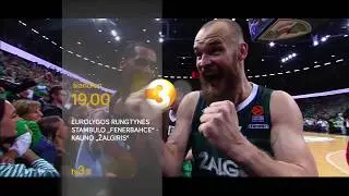 ŽALGIRIS - FENERBAHCE šiandien tiesiogiai 19.00 per TV3