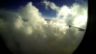 Flying through the cyprus clouds.