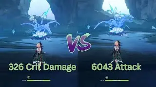 Emilie with 326 Crit Damage vs 6043 Attack #genshinimpact