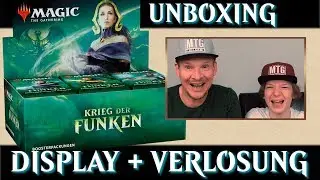 Unboxing Krieg der Funken Booster Display Magic the Gathering deutsch MTG War of the Spark Trader