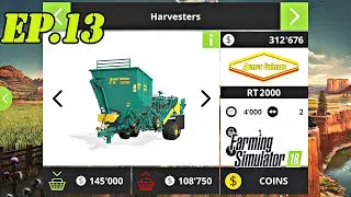 FS 18 COW FARM. Timelapse # 13. Beet harvester. Investment in sugar beets..