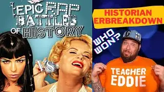 History Teacher REACTS to Cleopatra vs Marilyn Monroe | Epic Rap Battles of History
