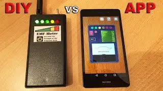 EMF Meter vs Android App EMF Meter (Testing my DIY Meter vs an Android App Meter)