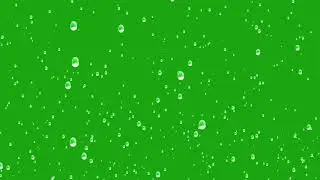 Rain green seen effect| copyright free green screen