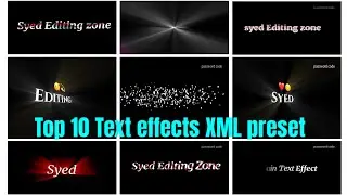 Top 10+😯💥Alight Motion Text Animation Presets | AlightMotion XML File