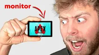 I Played APEX on the WORLD'S SMALLEST Monitor!