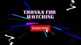 Purple neon modern YouTube outro 