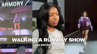 walking my first runway show!! | new york fashion week | the model experience