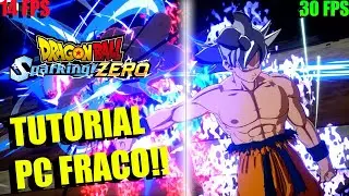 Como Cravar a 30 FPS Real no DBZ Sparking Zero PC FRACO