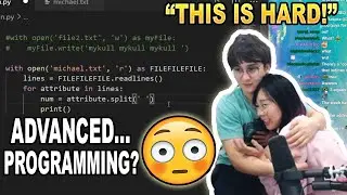 Michael Reeves Teaches Lilypichu Coding #5// Creating Files & Managing Them, Python!