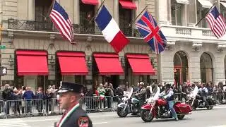 New York City Manhattan Bikers Parade on 5th Avenue